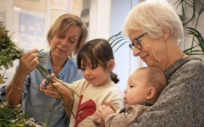 Svenska med baby presenterar ett nytt projekt, Tre generationer möts